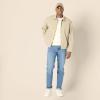 imageAmazon Essentials Mens RelaxedFit Lightweight Stretch ZipUp Bomber JacketTaupe
