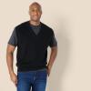 imageAmazon Essentials Mens RelaxedFit VNeck Sweater VestBlack