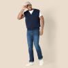 imageAmazon Essentials Mens RelaxedFit VNeck Sweater VestNavy