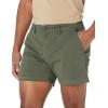 imageAmazon Essentials Mens SlimFit 5quot FlatFront Comfort Stretch Chino Short Previously GoodthreadsDark Green