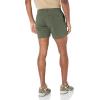 imageAmazon Essentials Mens SlimFit 5quot FlatFront Comfort Stretch Chino Short Previously GoodthreadsDark Green