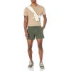 imageAmazon Essentials Mens SlimFit 5quot FlatFront Comfort Stretch Chino Short Previously GoodthreadsDark Green