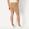 imageAmazon Essentials Mens SlimFit 5quot FlatFront Comfort Stretch Chino Short Previously GoodthreadsDark Khaki Brown
