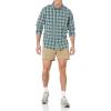 imageAmazon Essentials Mens SlimFit 5quot FlatFront Comfort Stretch Chino Short Previously GoodthreadsKhaki Brown