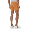 imageAmazon Essentials Mens SlimFit 5quot FlatFront Comfort Stretch Chino Short Previously GoodthreadsTobacco Brown