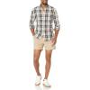 imageAmazon Essentials Mens SlimFit 5quot Lightweight Comfort Stretch Oxford Shorts Previously GoodthreadsKhaki Brown