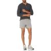 imageAmazon Essentials Mens SlimFit 5quot Lightweight Comfort Stretch Oxford Shorts Previously GoodthreadsMetallic Silver