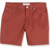 imageAmazon Essentials Mens SlimFit 7quot Inseam Stretch 5Pocket ShortChestnut Brown