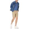 imageAmazon Essentials Mens SlimFit 7quot Inseam Stretch 5Pocket ShortKhaki Brown