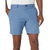 imageAmazon Essentials Mens SlimFit 7quot Lightweight Comfort Stretch Oxford ShortsBlue