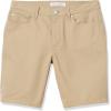 imageAmazon Essentials Mens SlimFit 9quot Inseam Stretch 5Pocket ShortKhaki Brown