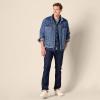 imageAmazon Essentials Mens SlimFit LongSleeve Denim Shirt with Snap ButtonsBlue