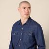 imageAmazon Essentials Mens SlimFit LongSleeve Denim Shirt with Snap ButtonsBlue