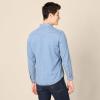 imageAmazon Essentials Mens SlimFit LongSleeve Denim Shirt with Snap ButtonsLight Blue
