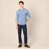 imageAmazon Essentials Mens SlimFit LongSleeve Denim Shirt with Snap ButtonsLight Blue