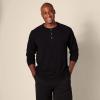 imageAmazon Essentials Mens SlimFit LongSleeve Henley ShirtBlack
