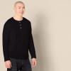 imageAmazon Essentials Mens SlimFit LongSleeve Henley ShirtBlack