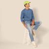 imageAmazon Essentials Mens SlimFit LongSleeve Henley ShirtBlue Heather