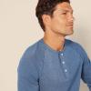 imageAmazon Essentials Mens SlimFit LongSleeve Henley ShirtBlue Heather
