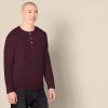 imageAmazon Essentials Mens SlimFit LongSleeve Henley ShirtBurgundy