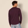 imageAmazon Essentials Mens SlimFit LongSleeve Henley ShirtBurgundy