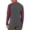 imageAmazon Essentials Mens SlimFit LongSleeve Henley ShirtCharcoal HeatherBurgundy