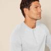 imageAmazon Essentials Mens SlimFit LongSleeve Henley ShirtLight Grey Heather