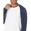 imageAmazon Essentials Mens SlimFit LongSleeve Henley ShirtNavy White