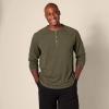 imageAmazon Essentials Mens SlimFit LongSleeve Henley ShirtOlive Heather