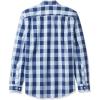 imageAmazon Essentials Mens SlimFit LongSleeve Poplin ShirtBlue Buffalo Check