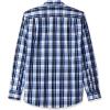 imageAmazon Essentials Mens SlimFit LongSleeve Poplin ShirtBlue Charcoal Plaid