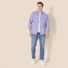 imageAmazon Essentials Mens SlimFit LongSleeve Poplin ShirtBlue Grey White Plaid
