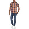 imageAmazon Essentials Mens SlimFit LongSleeve Poplin ShirtBlue Orange Buffalo