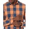 imageAmazon Essentials Mens SlimFit LongSleeve Poplin ShirtBlue Orange Buffalo