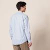 imageAmazon Essentials Mens SlimFit LongSleeve Poplin ShirtBlue White Vertical Stripe