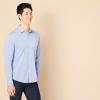 imageAmazon Essentials Mens SlimFit LongSleeve Poplin ShirtFrench Blue