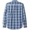 imageAmazon Essentials Mens SlimFit LongSleeve Poplin ShirtNavy Medium Plaid