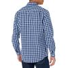 imageAmazon Essentials Mens SlimFit LongSleeve Poplin ShirtNavy White Plaid