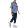 imageAmazon Essentials Mens SlimFit LongSleeve Poplin ShirtRedBlue  Plaid