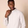 imageAmazon Essentials Mens SlimFit LongSleeve Stretch Oxford Shirt with PocketLight Grey