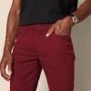 imageAmazon Essentials Mens SlimFit Pants 5Pocket Stretch Twill DesignBurgundy