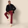 imageAmazon Essentials Mens SlimFit Pants 5Pocket Stretch Twill DesignBurgundy