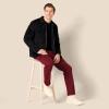 imageAmazon Essentials Mens SlimFit Pants 5Pocket Stretch Twill DesignBurgundy