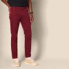 imageAmazon Essentials Mens SlimFit Pants 5Pocket Stretch Twill DesignBurgundy