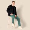 imageAmazon Essentials Mens SlimFit Pants 5Pocket Stretch Twill DesignGreen
