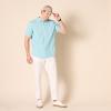 imageAmazon Essentials Mens SlimFit ShortSleeve Poplin ShirtAqua Blue