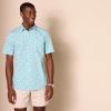 imageAmazon Essentials Mens SlimFit ShortSleeve Poplin ShirtAqua Blue