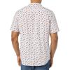 imageAmazon Essentials Mens SlimFit ShortSleeve Poplin ShirtLavender Palm Leaf Print