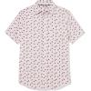 imageAmazon Essentials Mens SlimFit ShortSleeve Poplin ShirtLavender Palm Leaf Print