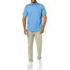imageAmazon Essentials Mens SlimFit ShortSleeve Poplin ShirtLight Blue